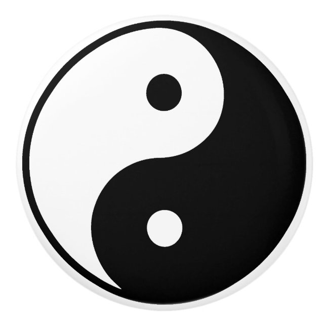 Yin Yang Keramik Schubladen Keramikknauf (Vorderseite)