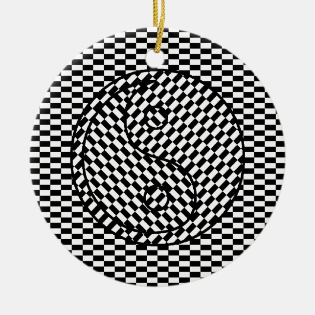 Yin Yang Keramikornament (Vorne)