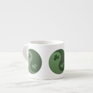 Yin Yang Kleeblatts Espressotasse