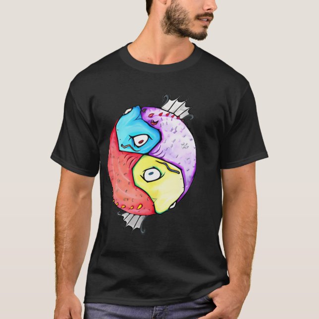 Yin-Yang kleine Version T-Shirt (Vorderseite)
