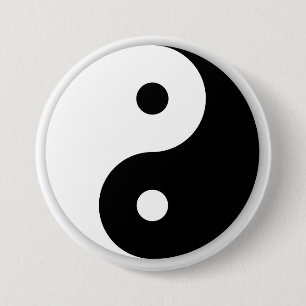 Yin Yang Knopf Button