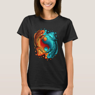 Yin Yang Koi Carp Nishikigoi Fish Asian S T-Shirt
