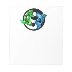 Yin-Yang Koi Design Notizblock