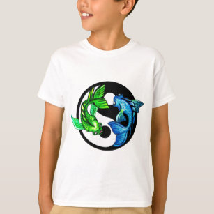Yin-Yang Koi Design T-Shirt