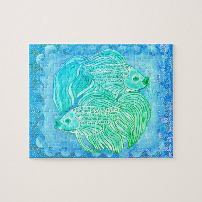 Yin Yang Koi Fisch Puzzle (Horizontal)