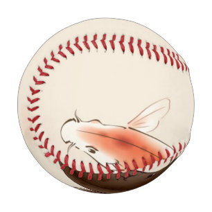 Yin Yang Koi fischen in orientalischen Malereien Baseball