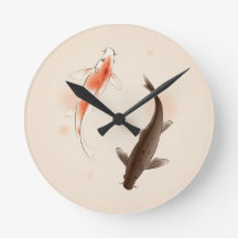 Yin Yang Koi fischt in der orientalischen