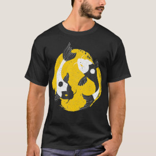 Yin Yang Koi Fish Chinesischer Viel Glück Balance T-Shirt