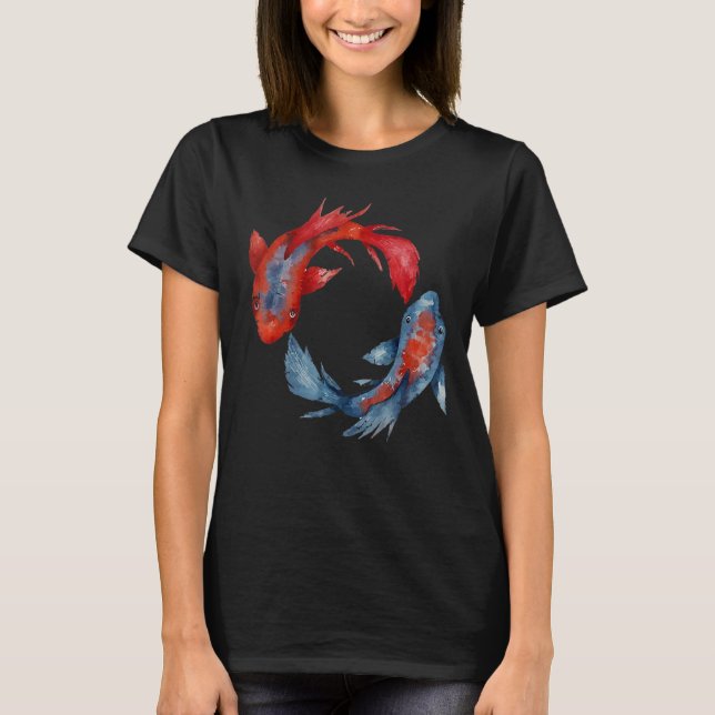 Yin Yang Koi Fish T-Shirt (Vorderseite)