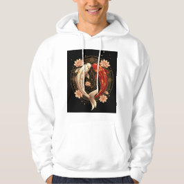 Yin Yang Koi Fish with Lotus Mandala Hoodie