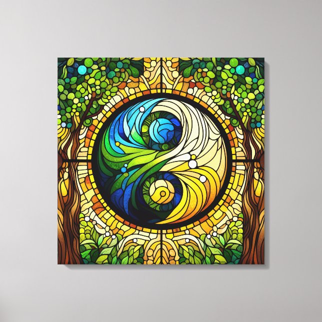 Yin Yang Leinwand Art (Vorderseite)
