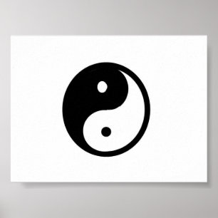 Yin/Yang-Leinwanddruck Poster