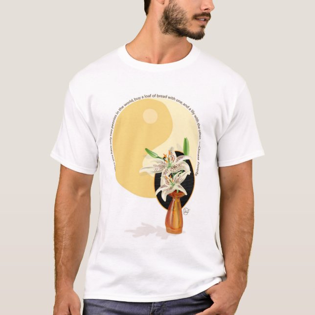 Yin Yang Lilie T-Shirt (Vorderseite)