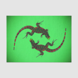 Yin Yang Lizards Seidenpapier