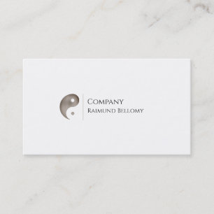 Yin Yang Logo Business Card Visitenkarte