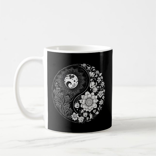 Yin Yang Lotusdala For Kaffeetasse (Links)