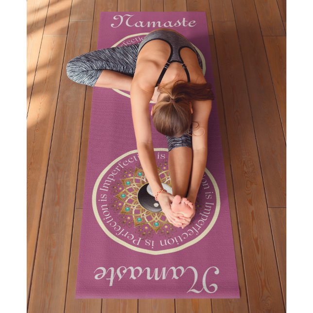 Yin Yang Magenta Workout, Pilates und Yogamatte (Yin Yang Magenta Workout, Pilates and Yoga Mat)