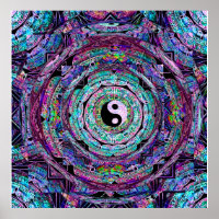 Yin Yang Mandala Lila