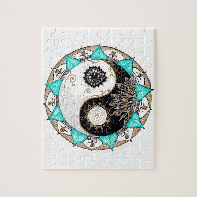 Yin Yang Mandala Puzzle (Vertikal)