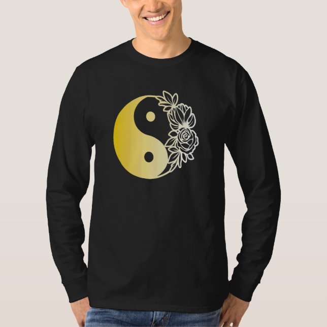 Yin Yang Mandala Qi Gong Yoga Tai Chi T-Shirt (Vorderseite)