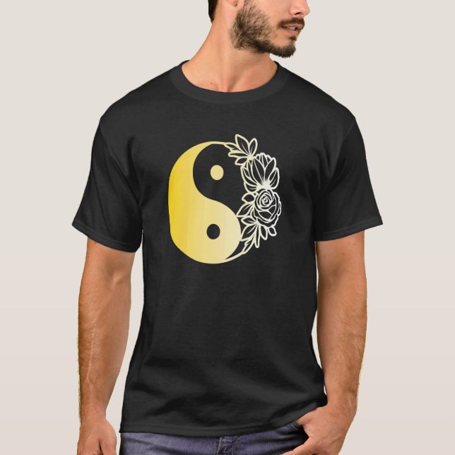 Yin Yang Mandala Qi Gong Yoga Tai Chi T-Shirt (Vorderseite)