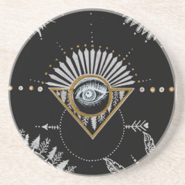 Yin Yang Mandala Untersetzer