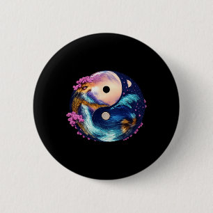 Yin Yang Mandala Zen Harmonie Lanze Yoga Meditatio Button