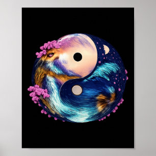 Yin Yang Mandala Zen Harmonie Lanze Yoga Meditatio Poster