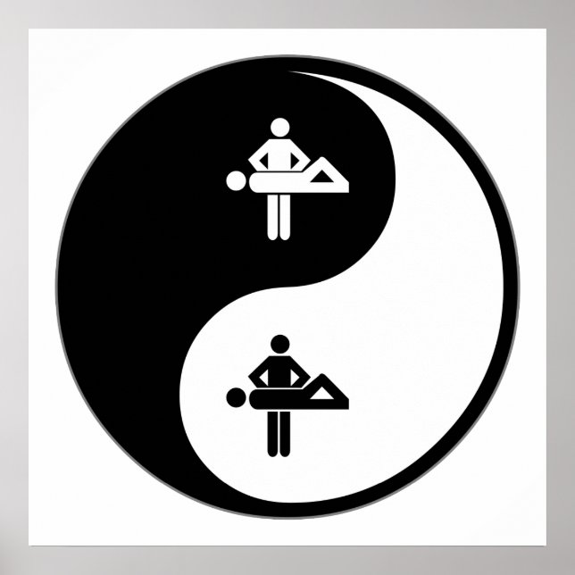 Yin Yang Massage Poster (Vorne)