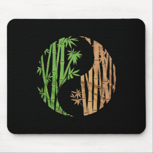 Yin Yang Mboo Harmonie Zen Symbol Yoga Grafik Frau Mousepad