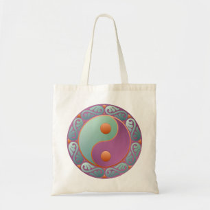 Yin Yang Medaillon Violett Türkis Tragetasche