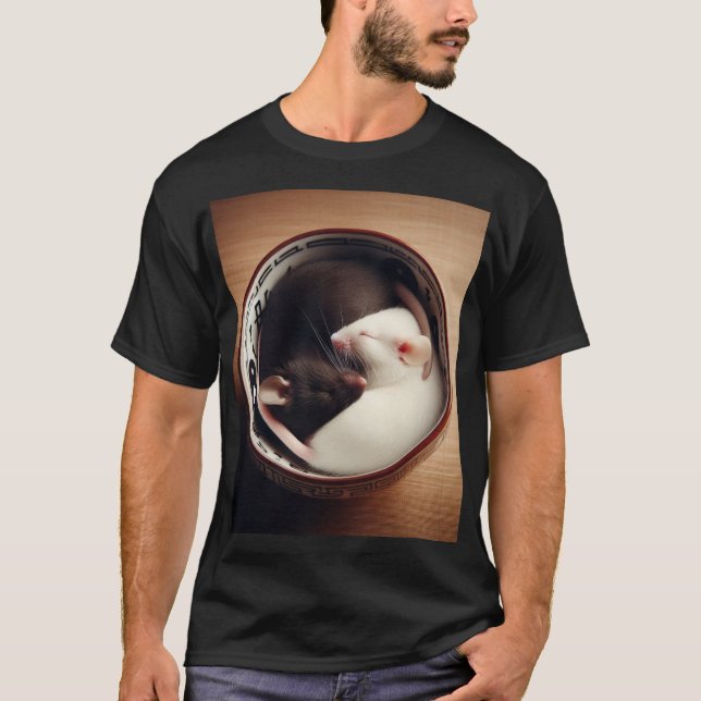 Yin Yang Mice T-Shirt (Vorderseite)