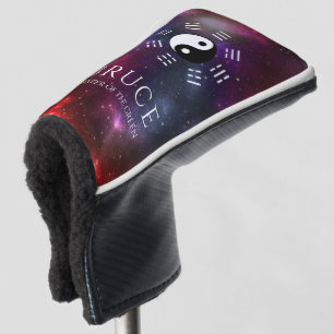 Yin Yang mit Bagua Trigram Symbols I-Ching Golf Headcover