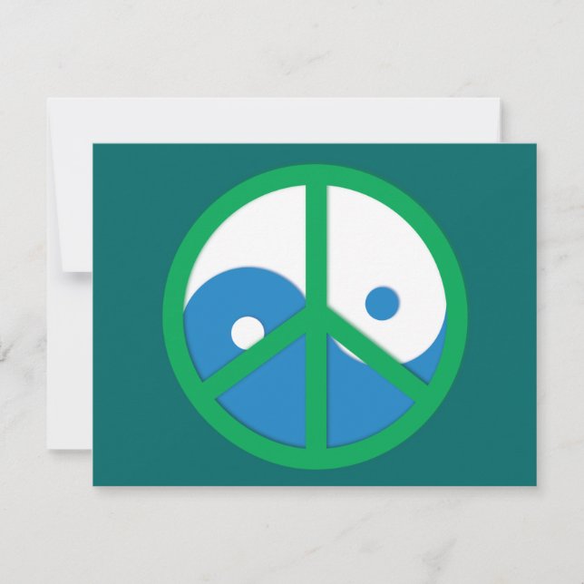 Yin-Yang mit Friedenszeichen (Vorderseite)