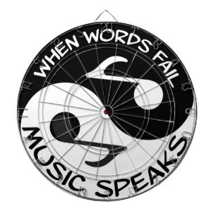 Yin Yang Musik Dartscheibe