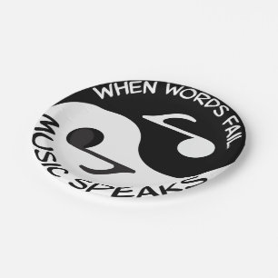 Yin Yang Musik Pappteller
