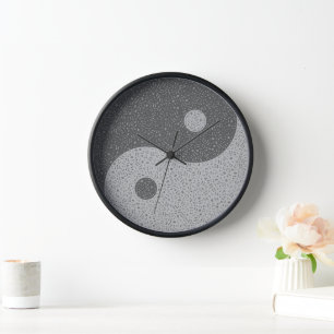 Yin Yang Musiknotens Uhr