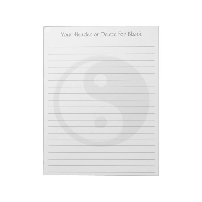Yin Yang Notizblock (Rotiert)