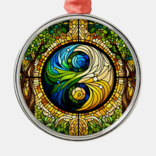 Yin Yang Ornament Aus Metall