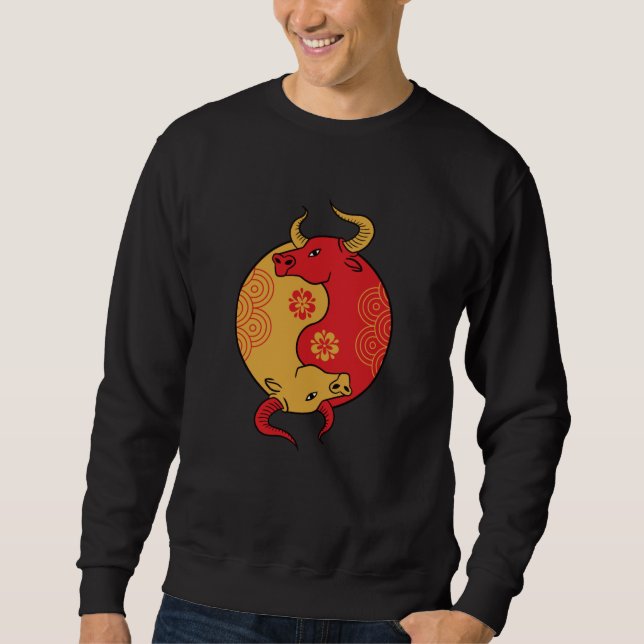 Yin Yang Ox Sweatshirt (Vorderseite)