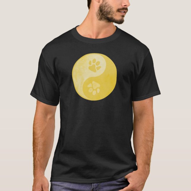 Yin Yang Paw Gold T-Shirt (Vorderseite)