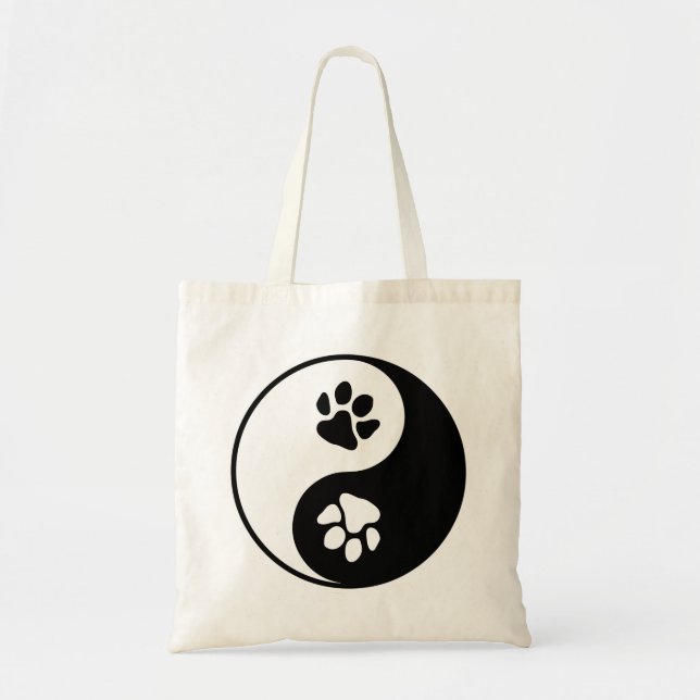 Yin Yang Paw Tragetasche (Vorne)