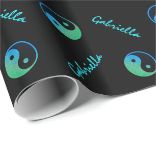 Yin Yang Personalisiert Wrapping Paper Geschenkpapier