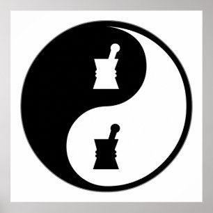 Yin Yang Pharmakologie Poster