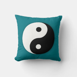 Yin Yang Pillow - Aquamarin Kissen