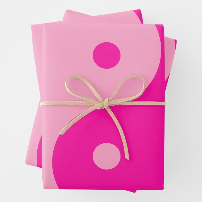 Yin Yang Pink Geschenkpapier Set (Beispiel)