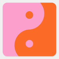 Yin Yang Pink und Orange