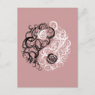 Yin Yang Postkarte
