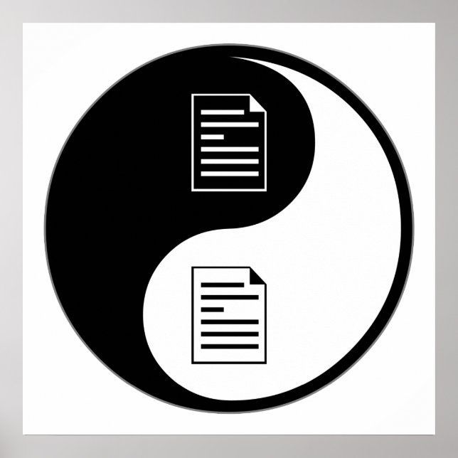 Yin Yang Proofreading Poster (Vorne)