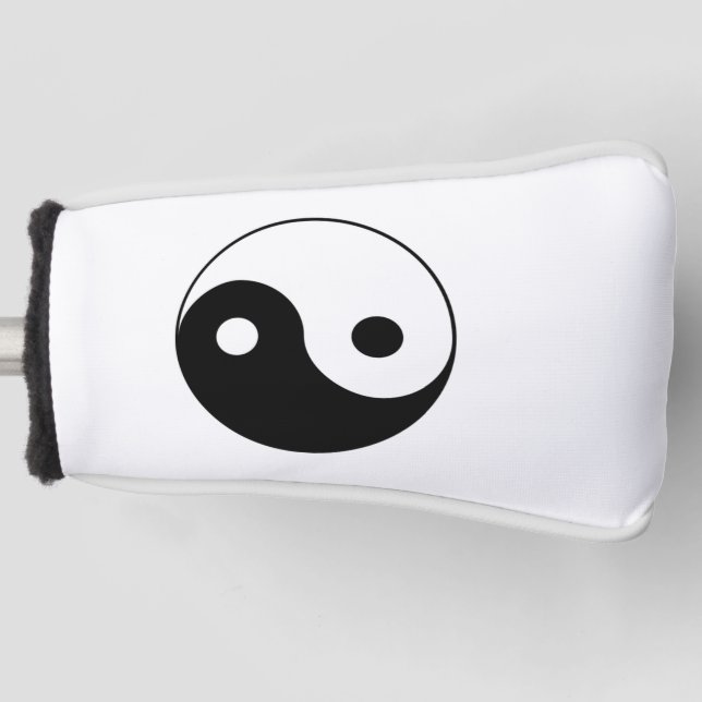 Yin & Yang Putter Cover Golf Headcover (Vorderseite)